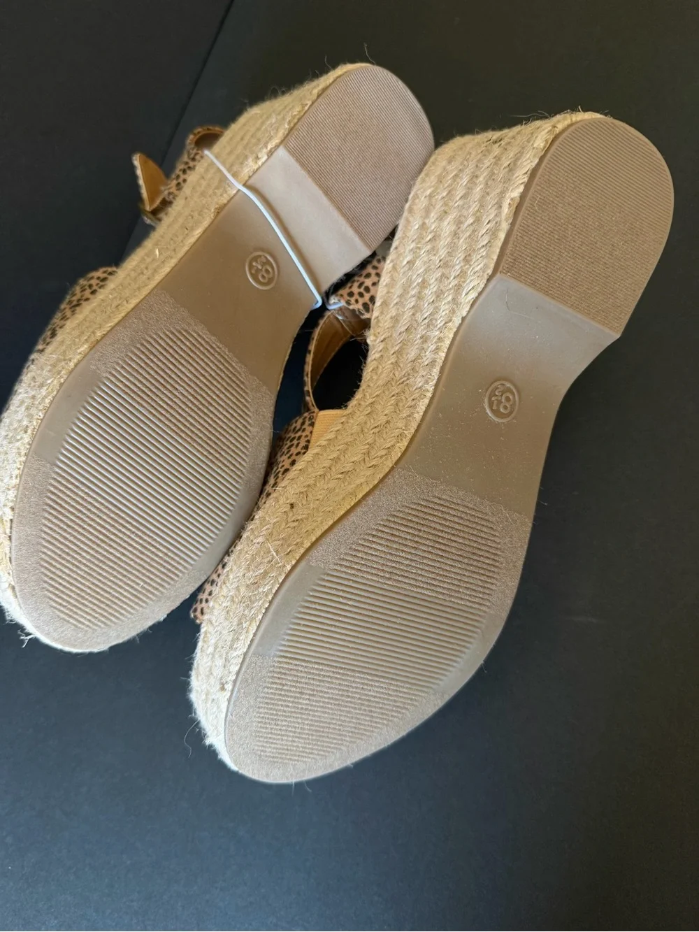 Universal Thread Leopard Print Espadrille Wedge Sandals 8.5 nwt